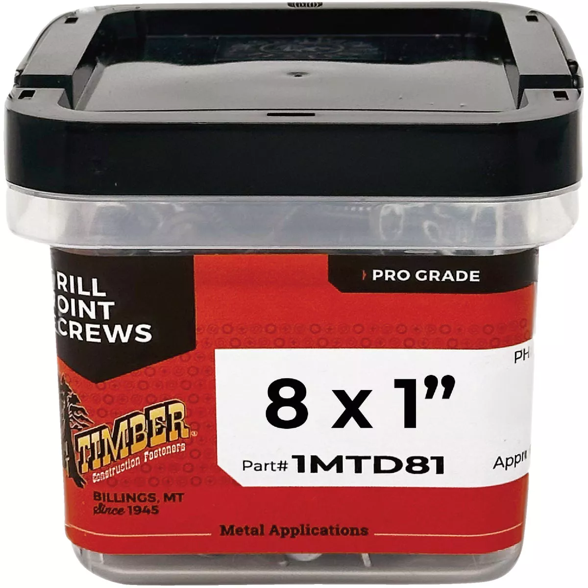 Big Timber #8 x 1 In. Modified Truss Head Drill Point Metal Screw (1 Lb.)