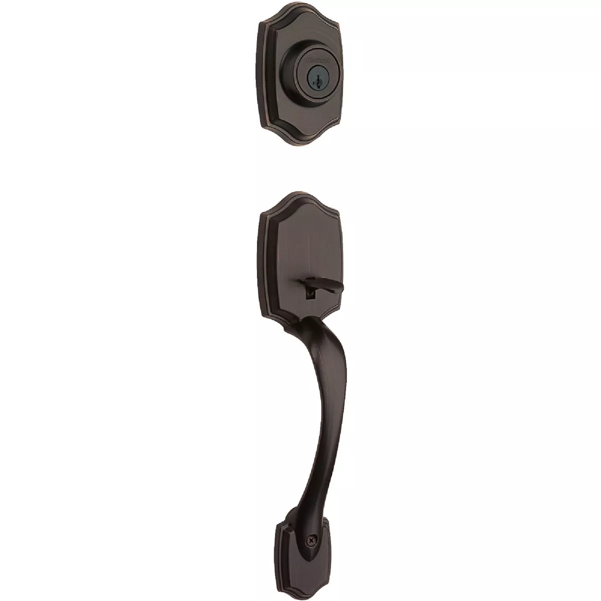 Kwikset Belleview Handleset w/Cove Knob SmartKey, Venetian Bronze