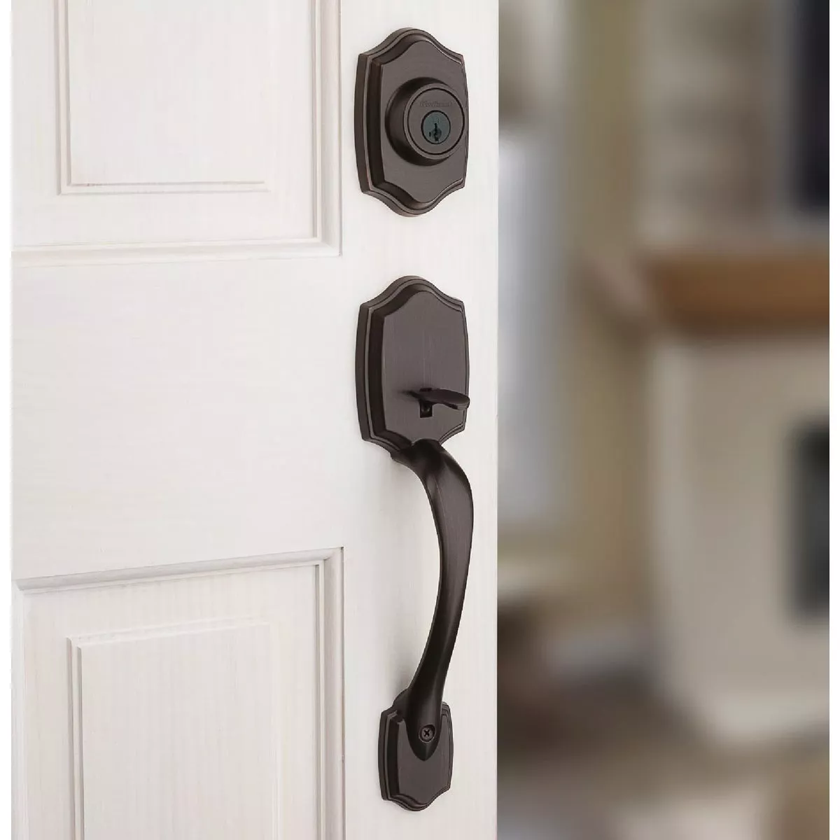Kwikset Belleview Handleset w/Cove Knob SmartKey, Venetian Bronze - photo 4