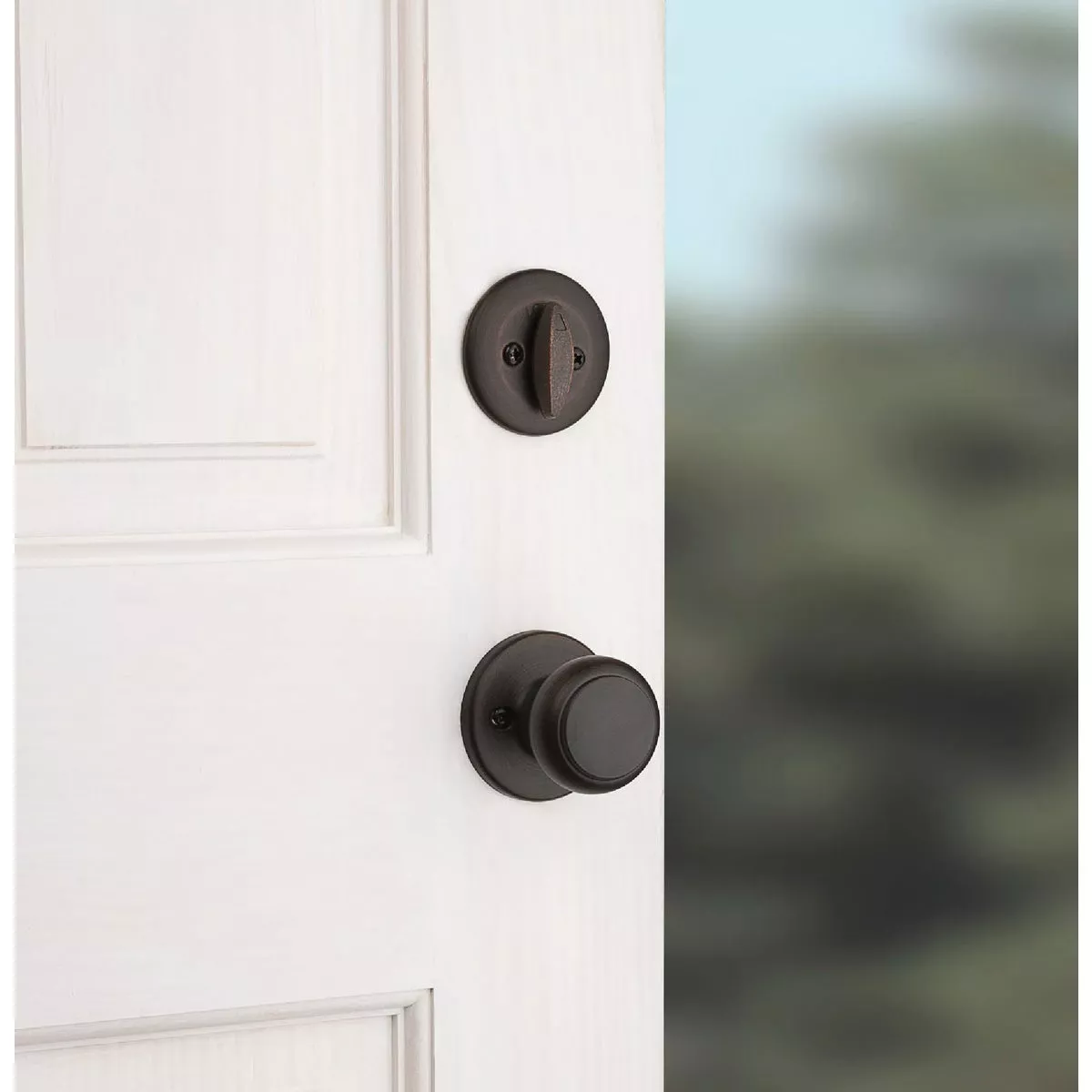 Kwikset Belleview Handleset w/Cove Knob SmartKey, Venetian Bronze - photo 3