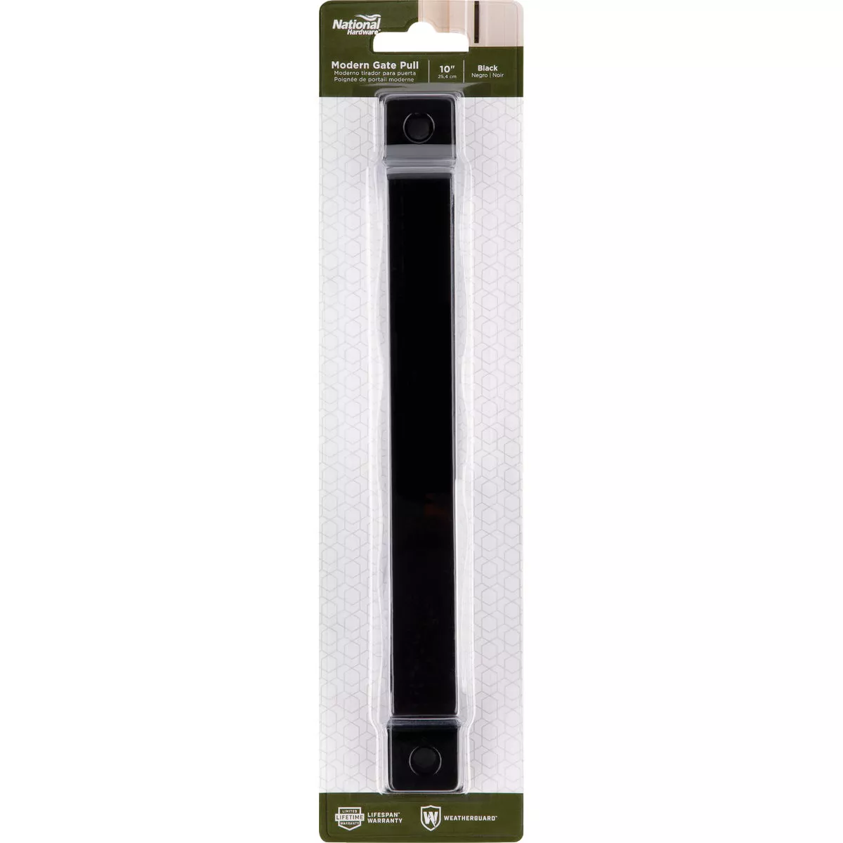 National Hardware 10 In. Black Modern Gate Pull - photo 2