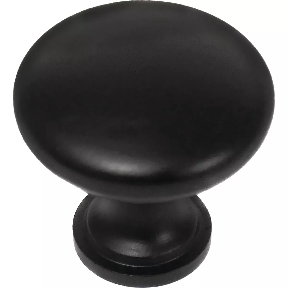 Laurey Ultima Round 1-3/8 In. Matte Black Hollow Steel Cabinet Knob