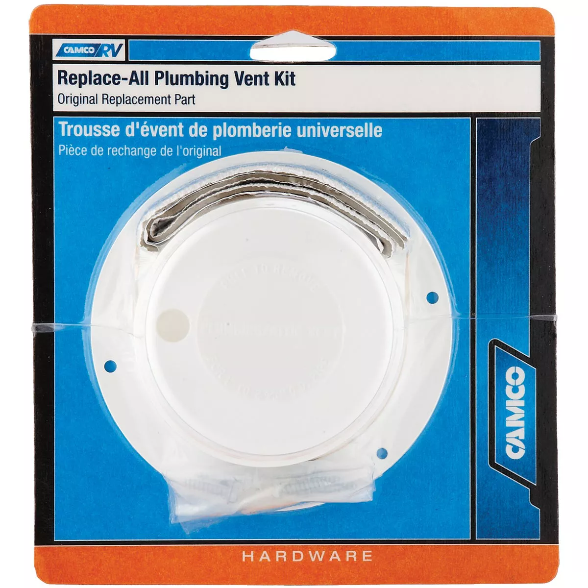Camco 1 In. to 2-3/8 In. Replace-All Plumbing RV Vent Cap Kit - photo 2