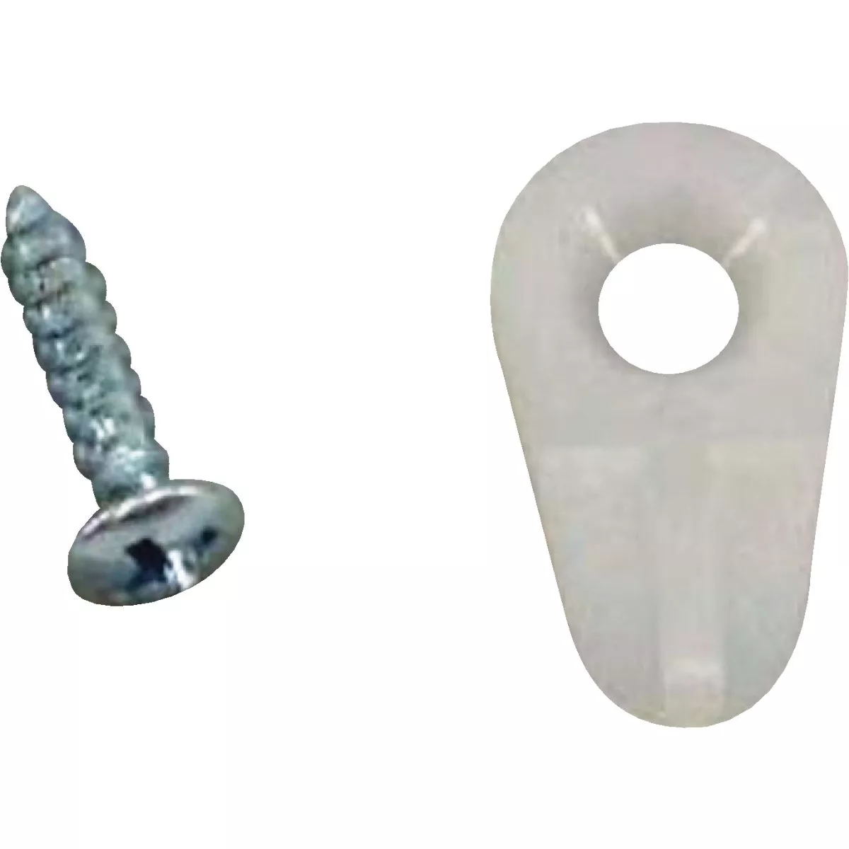 United States Hardware 3/16 In. x 7/8 In. White Storm & Screen Clip (8 Count)