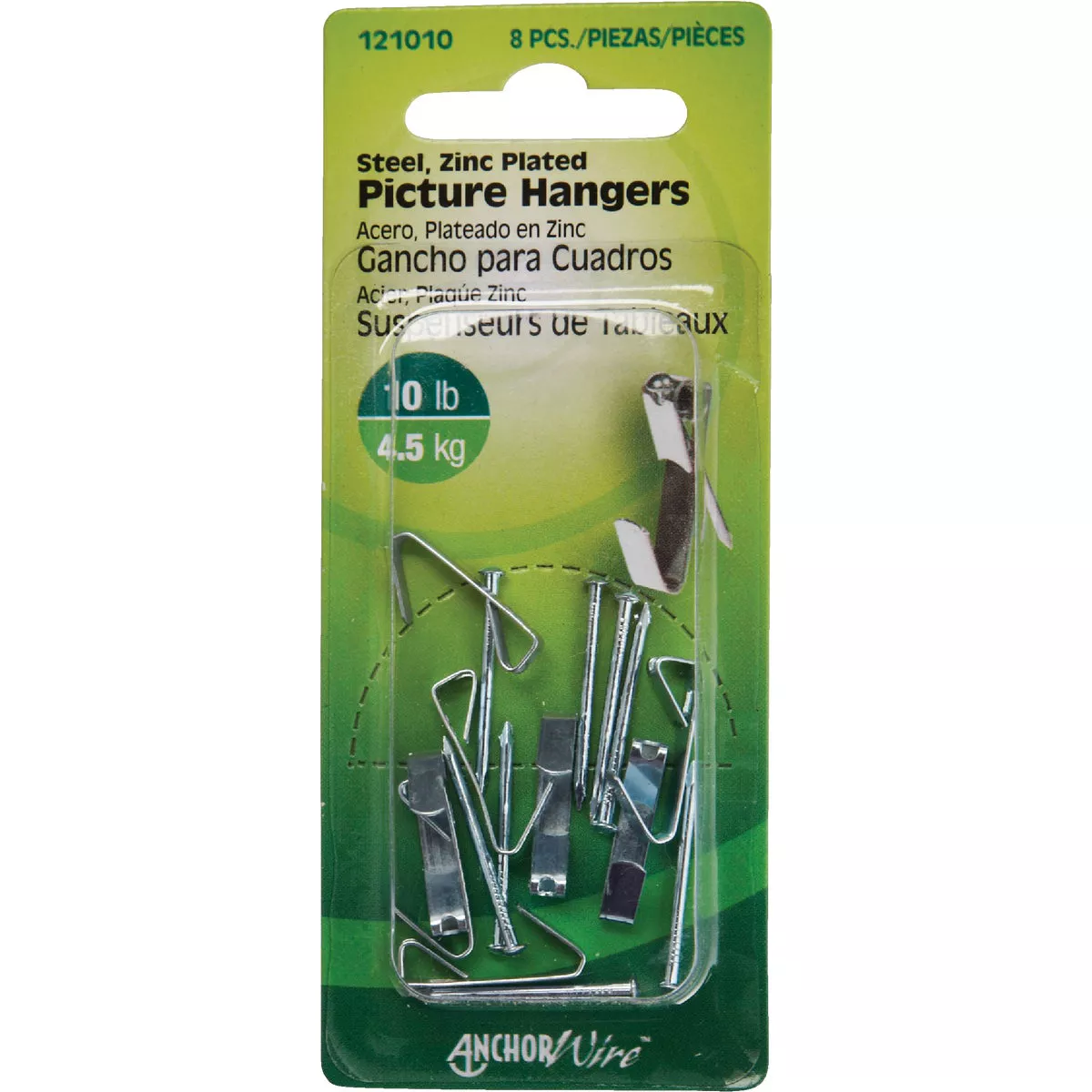 Hillman Anchor Wire 10 Lb. Capacity Steel Picture Hanger (8 Count) - photo 2