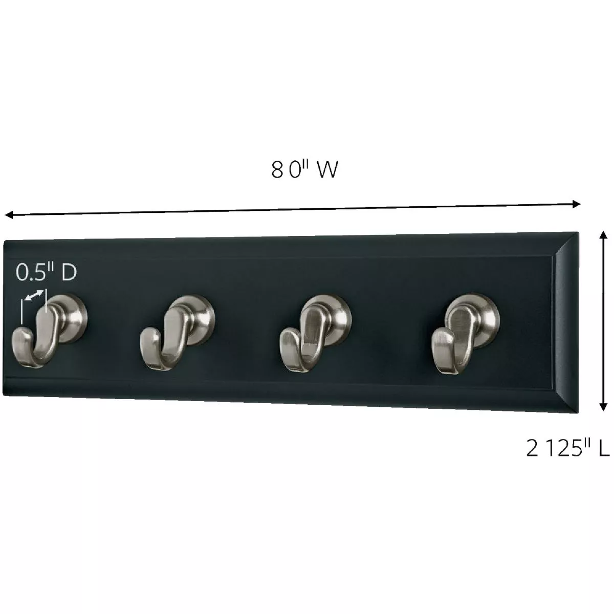Command Slate Adhesive Key Rail, 6 Strips - photo 2