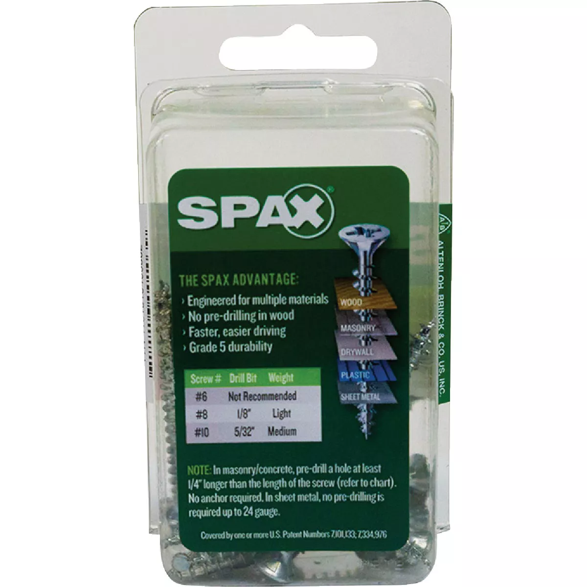 SPAX #8 x 2 In. Unidrive (Combo Drive) Flat Head Zinc (Interior) Multi-Purpose Construction Screw (20 Ct.) - photo 5