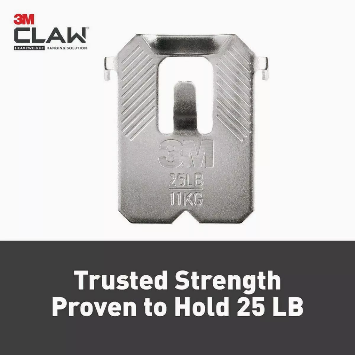 3M Claw 25 Lb. Drywall Picture Hanger with Temporary Spot Marker, 1 Hanger, 1 Marker - photo 2