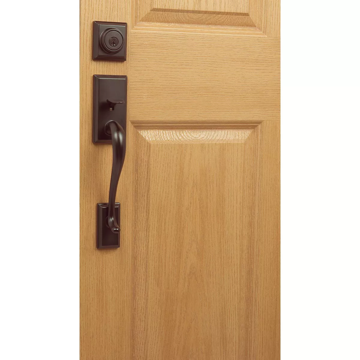 Kwikset Signature Series Hawthorne Venetian Bronze Entry Door Handleset with Smartkey - photo 5