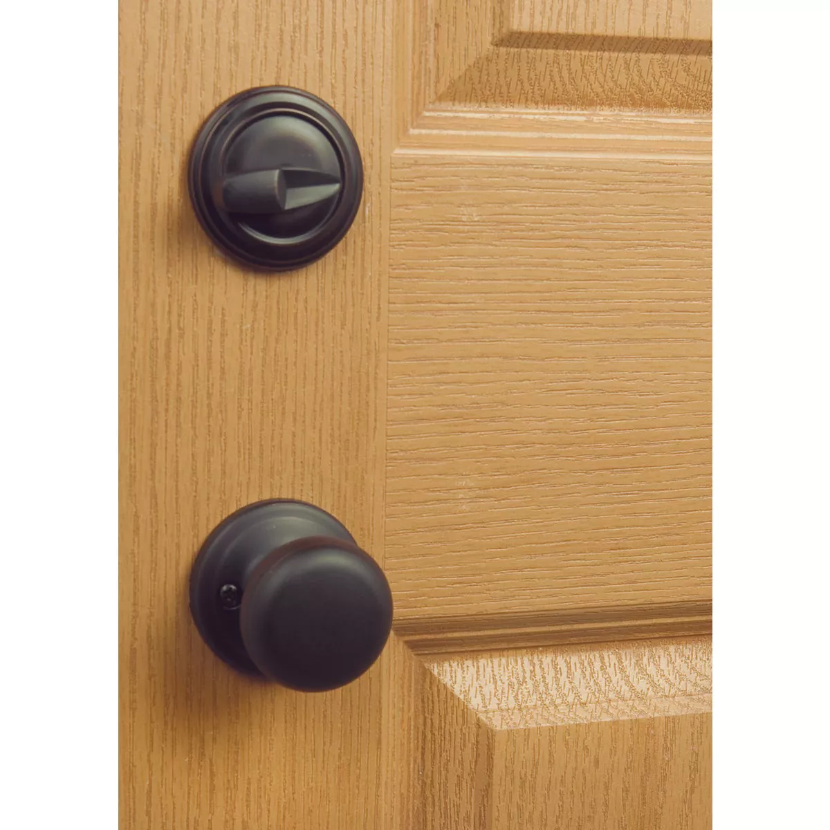 Kwikset Signature Series Hawthorne Venetian Bronze Entry Door Handleset with Smartkey - photo 6