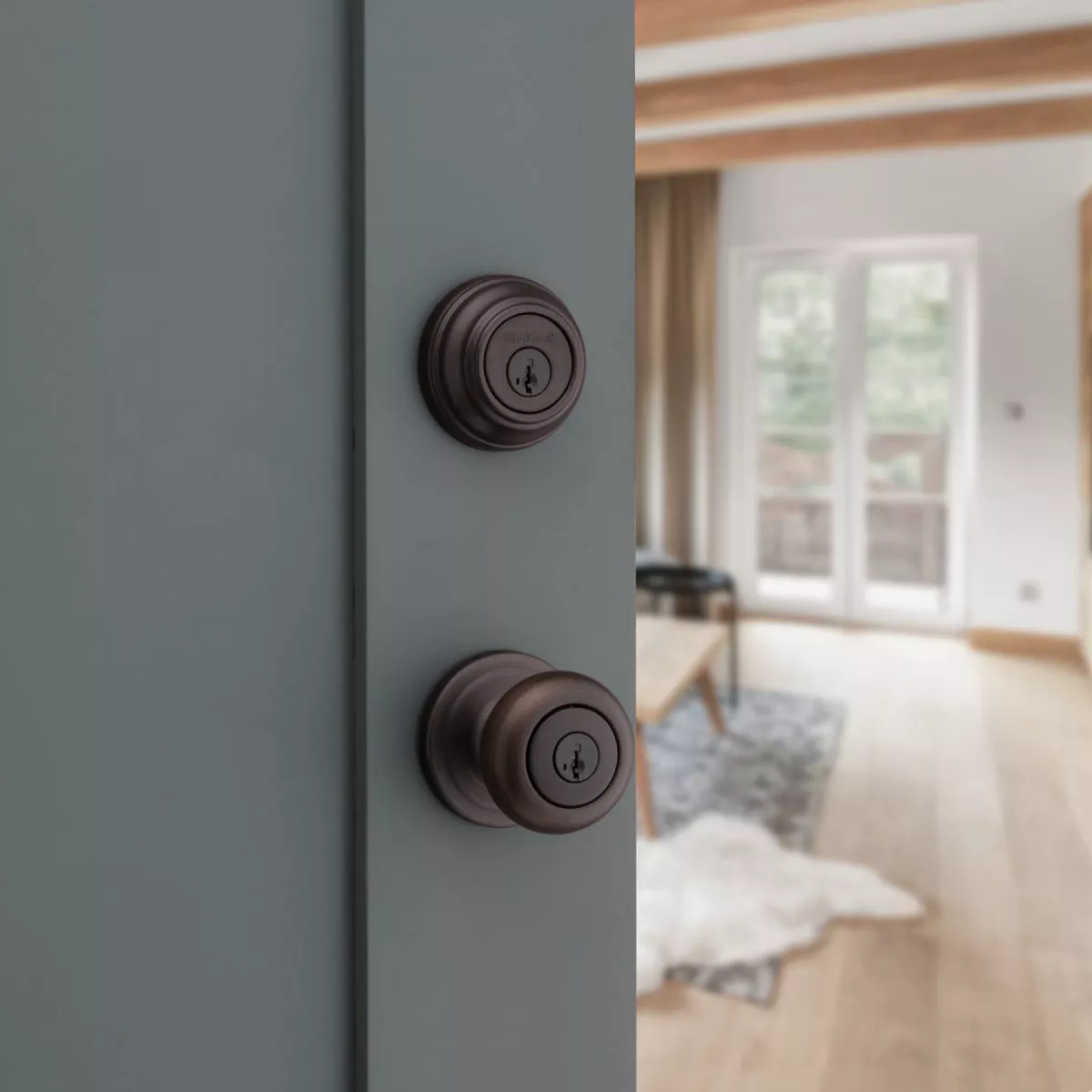 ユニシティ　ネイジーンセット Kwikset Signature Series Juno Venetian Bronze Deadbolt and