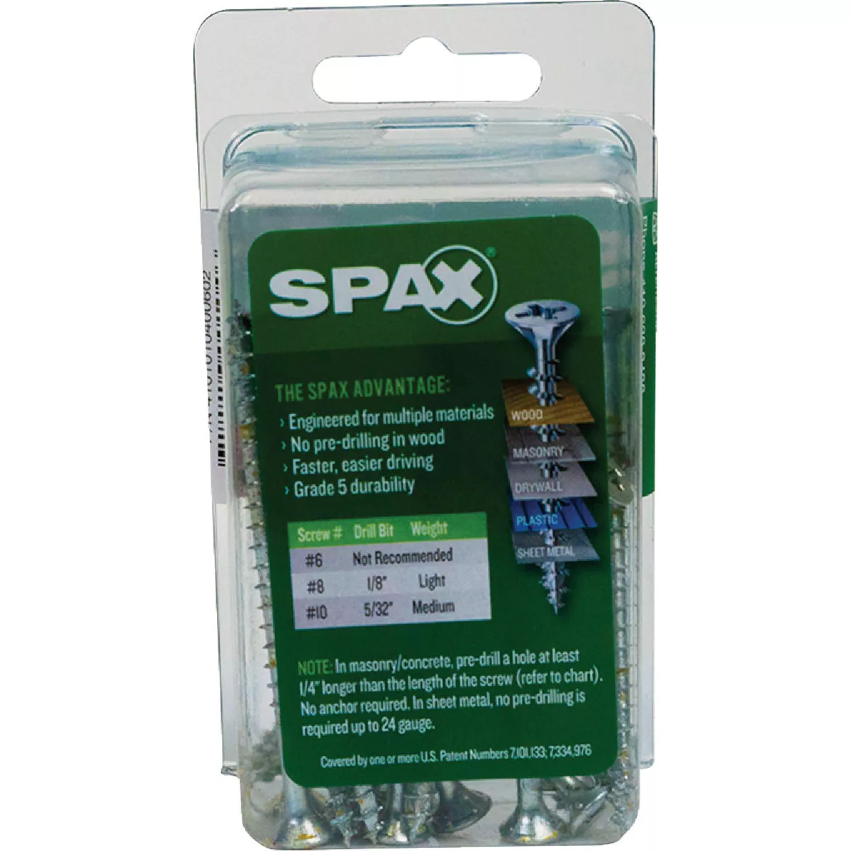 SPAX #8 x 2-1/2 In. Unidrive (Combo Drive) Flat Head Zinc (Interior) Multi-Purpose Construction Screw (12 Ct.) - photo 5