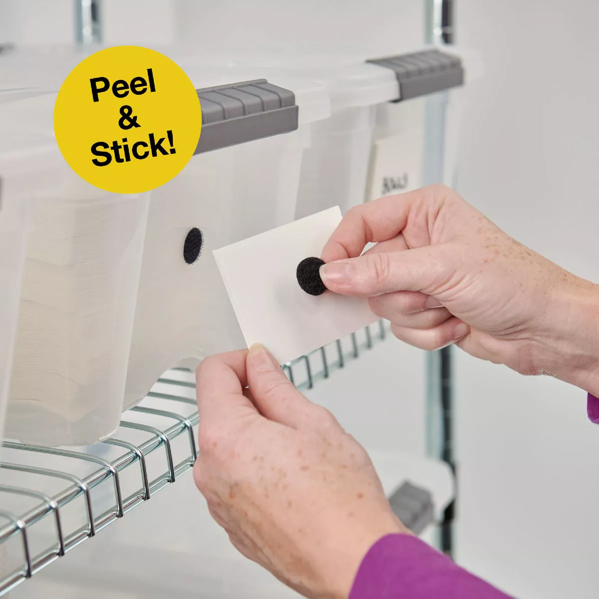 Wrap-It Storage Stick 'Em Dots 0.75 In. Black Hook & Loop Fasteners (30 Ct.) - photo 5