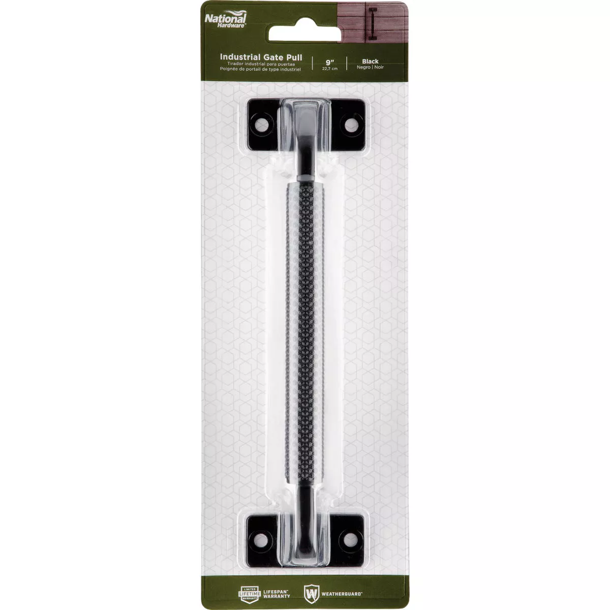 National Hardware 9 In. Black Industrial Gate Pull
