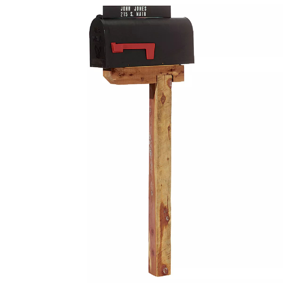Parsons Medium Black Plastic Post Mount Mailbox - photo 2