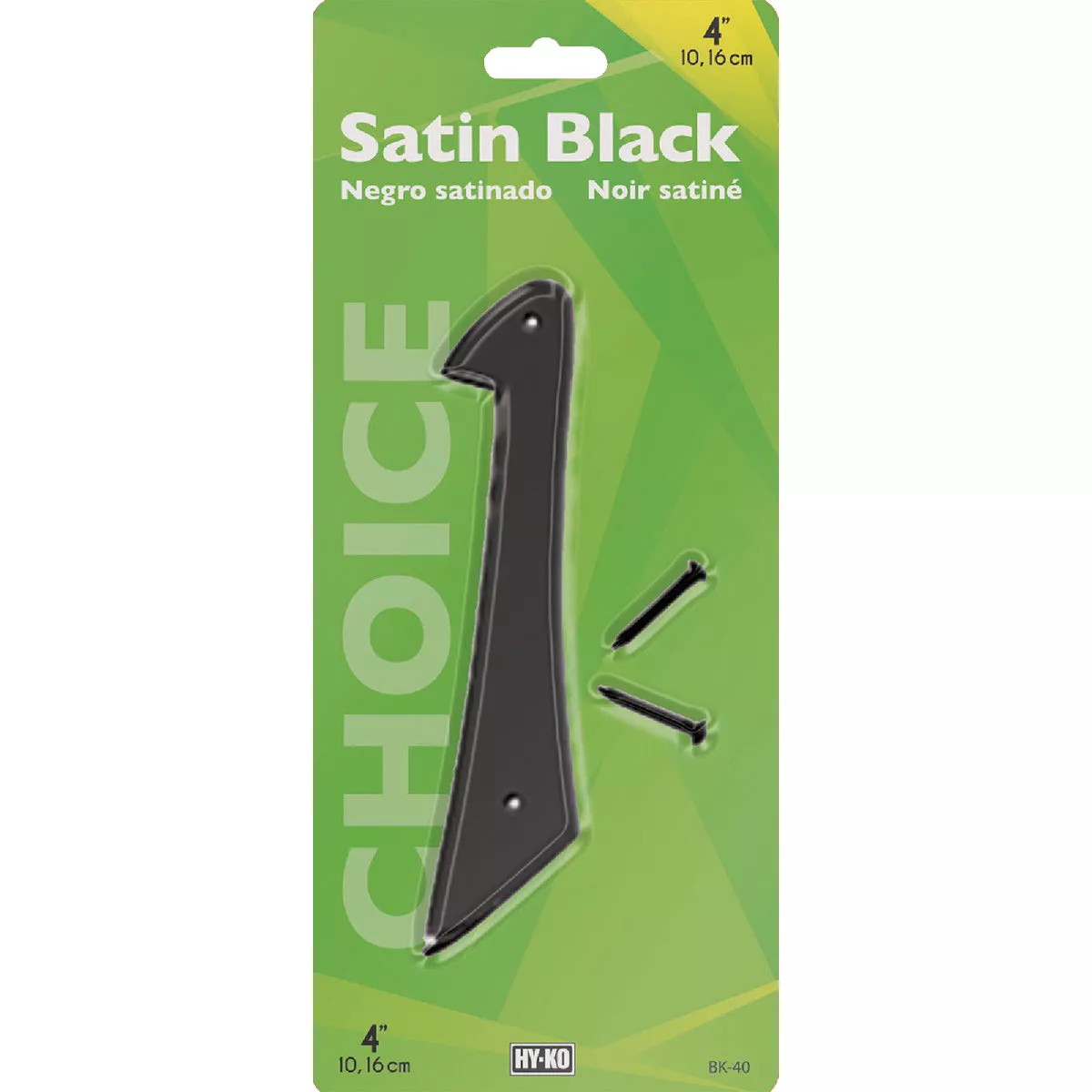 Hy-Ko 4 In. Satin Black Number 1 - photo 2