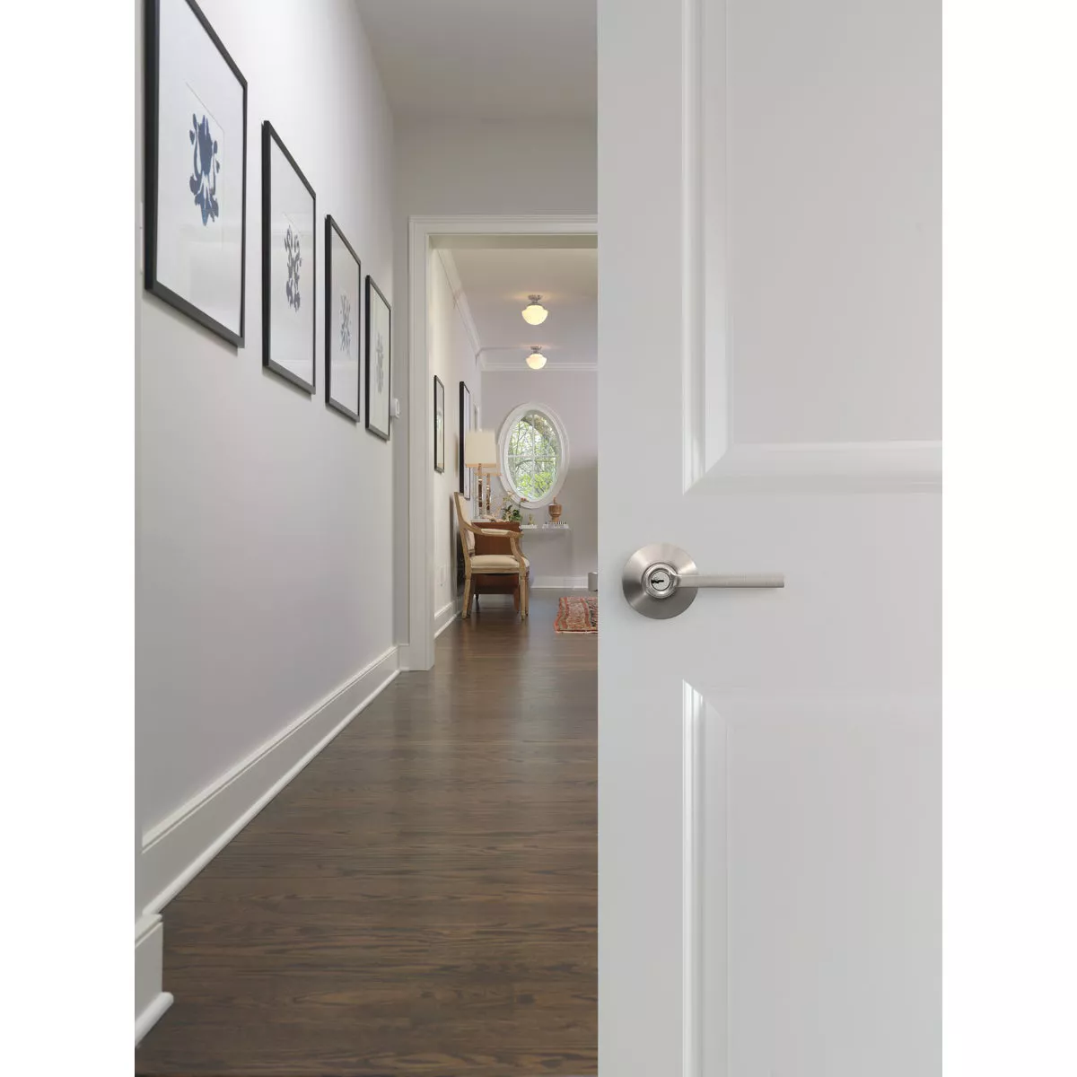 Schlage Latitude Satin Nickel Keyed Entry Door Lever - photo 2