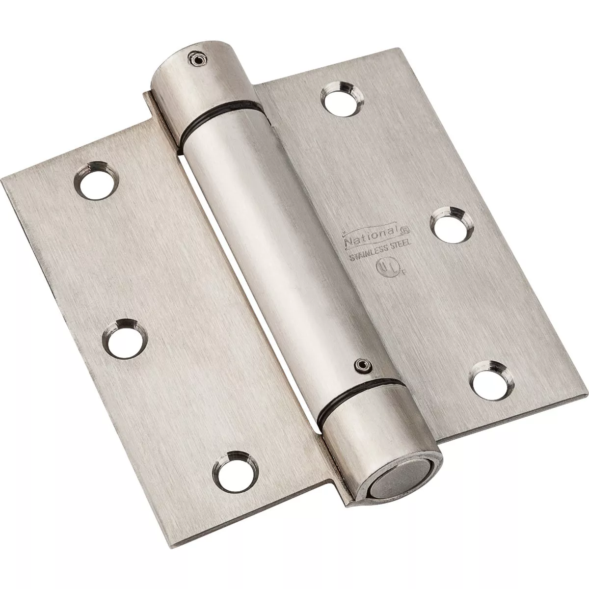 National Hardware 3-1/2 In. Stainless Steel Spring Hinge