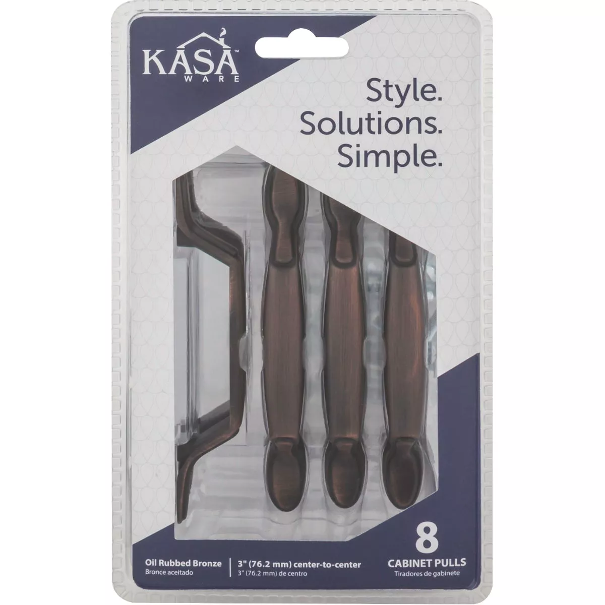 KasaWare 5 In. Brushed Oil Rubbed Bronze Cabinet Pull (8-Pack) - photo 2