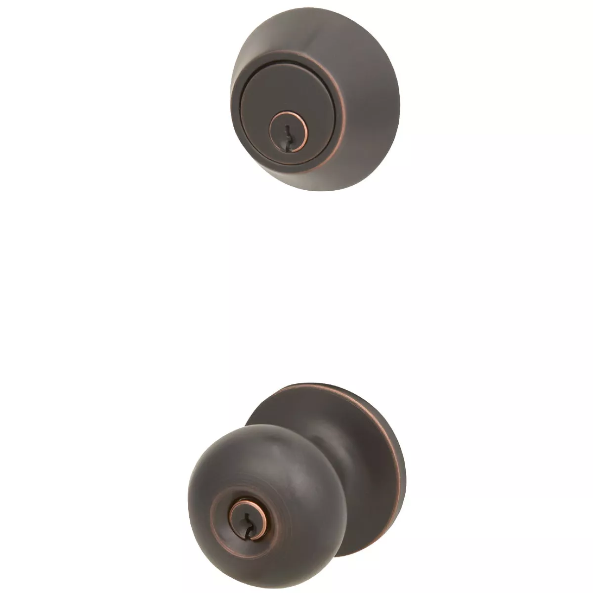 Steel Pro Oil Rubbed Bronze Deadbolt and Door Knob Combo