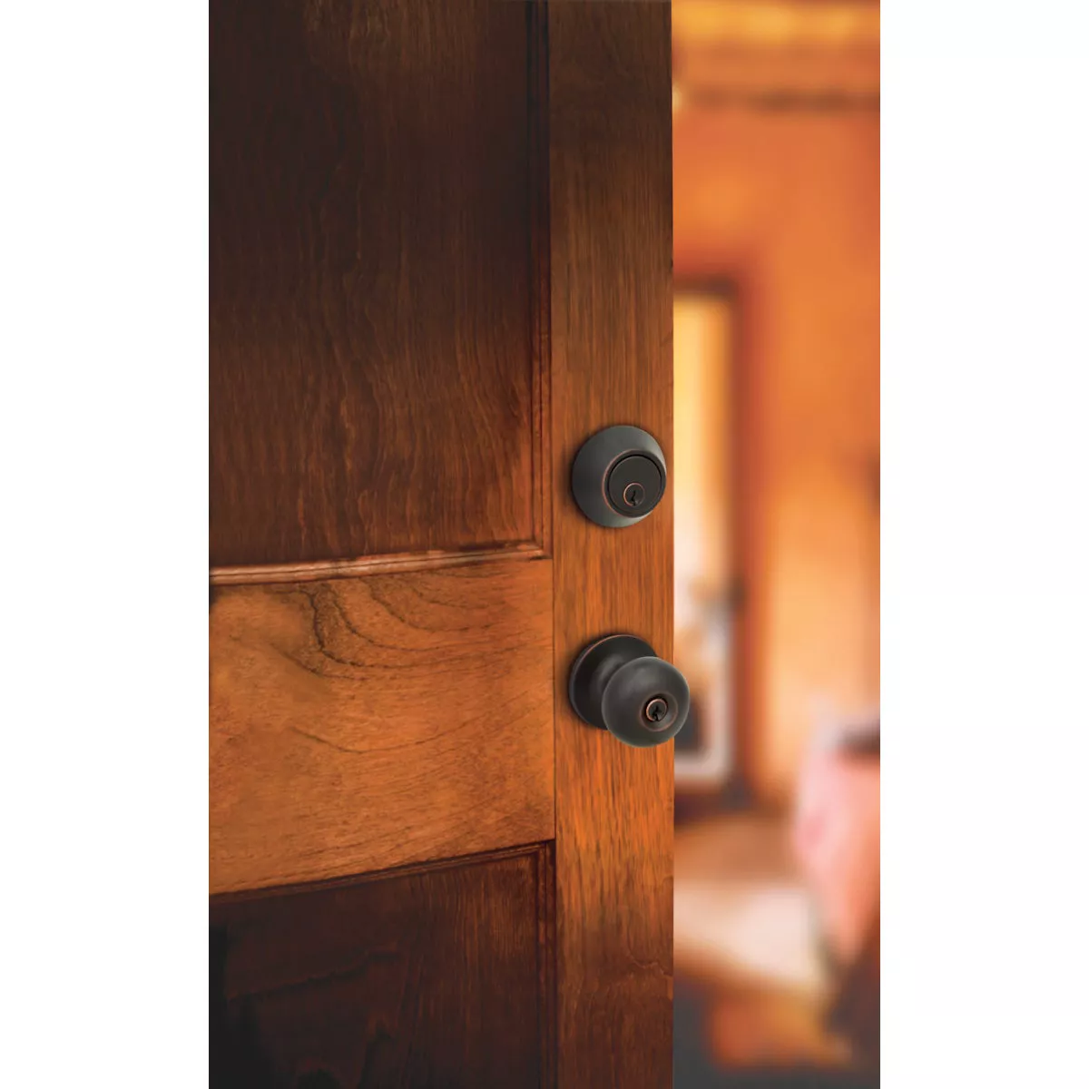 Steel Pro Oil Rubbed Bronze Deadbolt and Door Knob Combo - photo 5