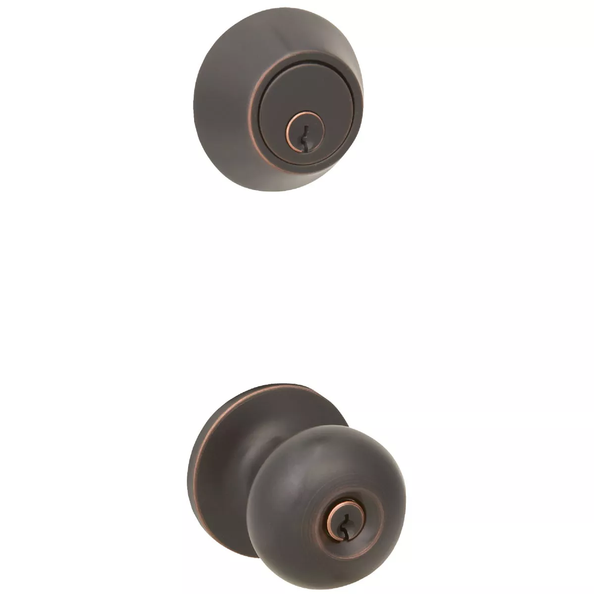 Steel Pro Oil Rubbed Bronze Deadbolt and Door Knob Combo - photo 7