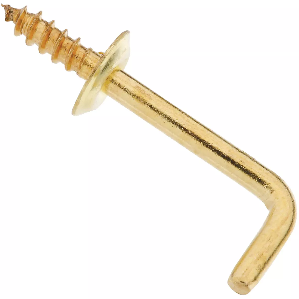 National 1 In. Solid Brass Shoulder Hook (3 Count)