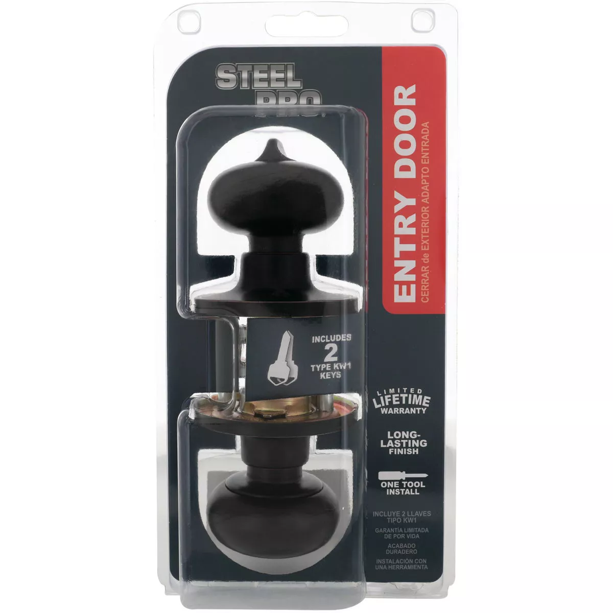 Steel Pro Oil Rubbed Bronze Entry Door Knob - photo 2