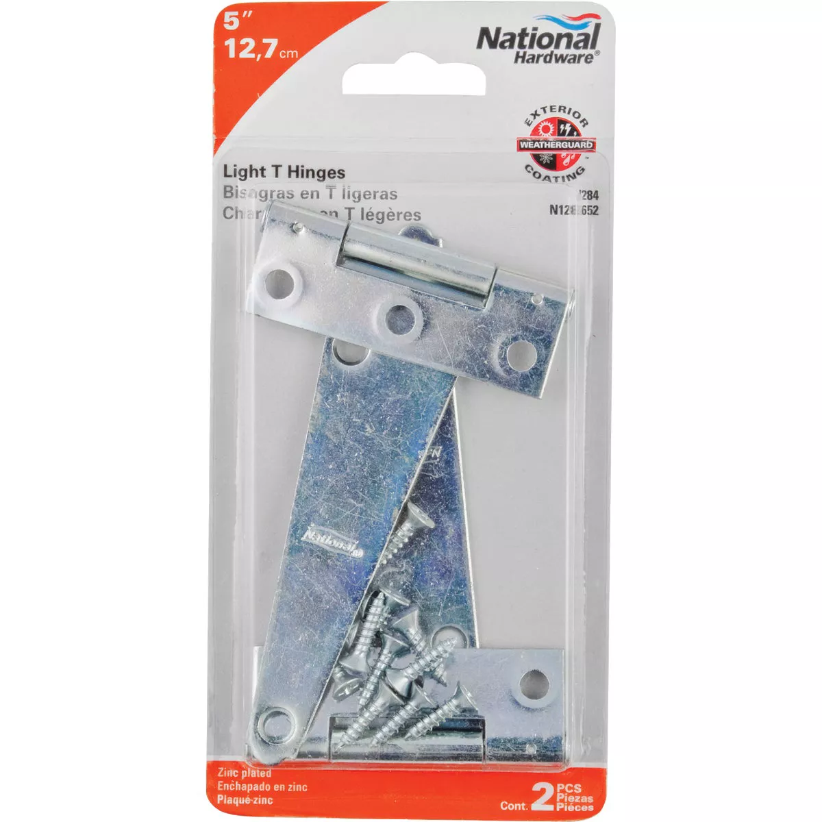 National 5 In. Light Duty T-Hinge With Screw (2 Count) - photo 2