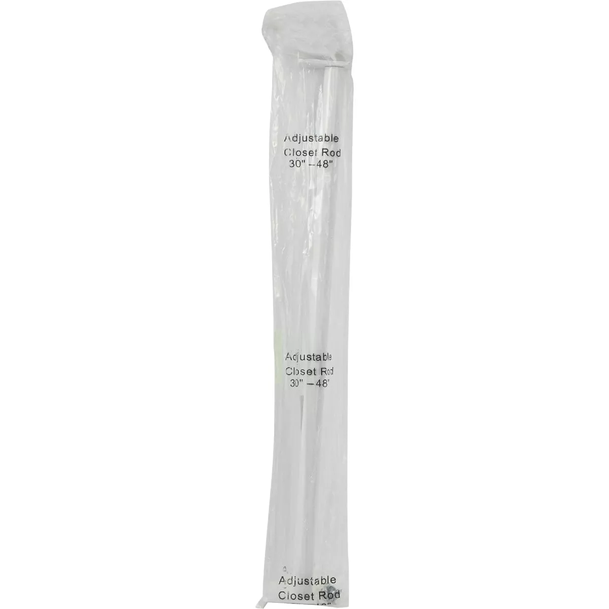 John Sterling Closet-Pro 30 In. to 48 In. x 1 In. Adjustable Closet Rod, White - photo 2
