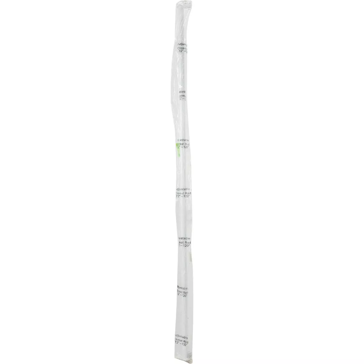 John Sterling Closet-Pro 72 In. to 120 In. x 1 In. Adjustable Closet Rod, White - photo 2