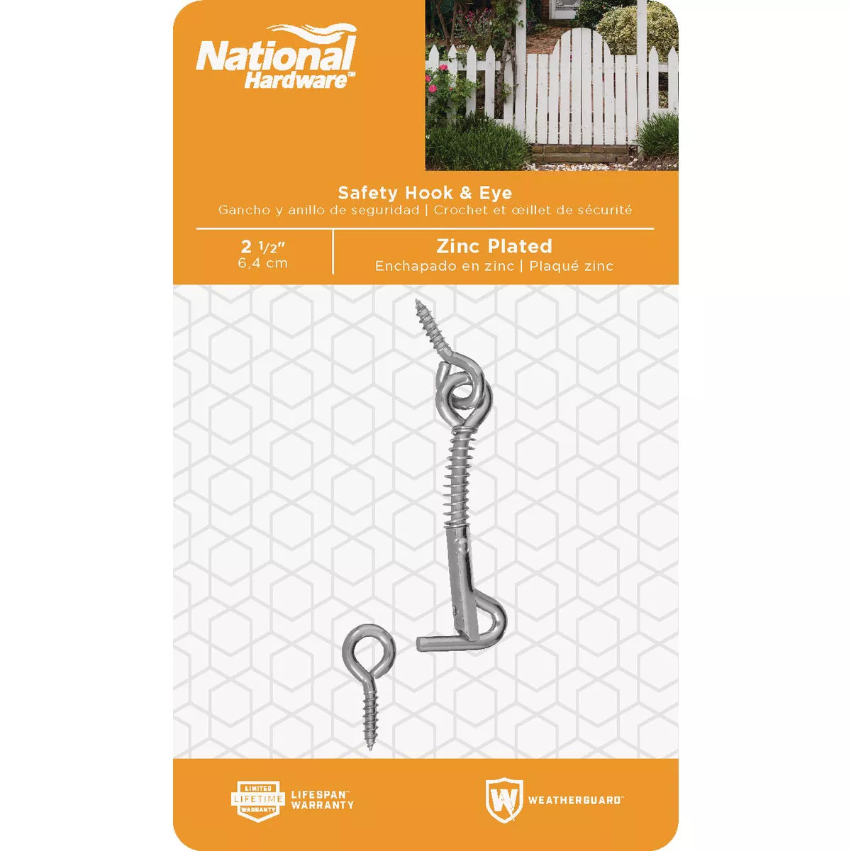 National Hardware Steel 2-1/2 In. Safety Gate Hook & Eye Bolt - photo 2
