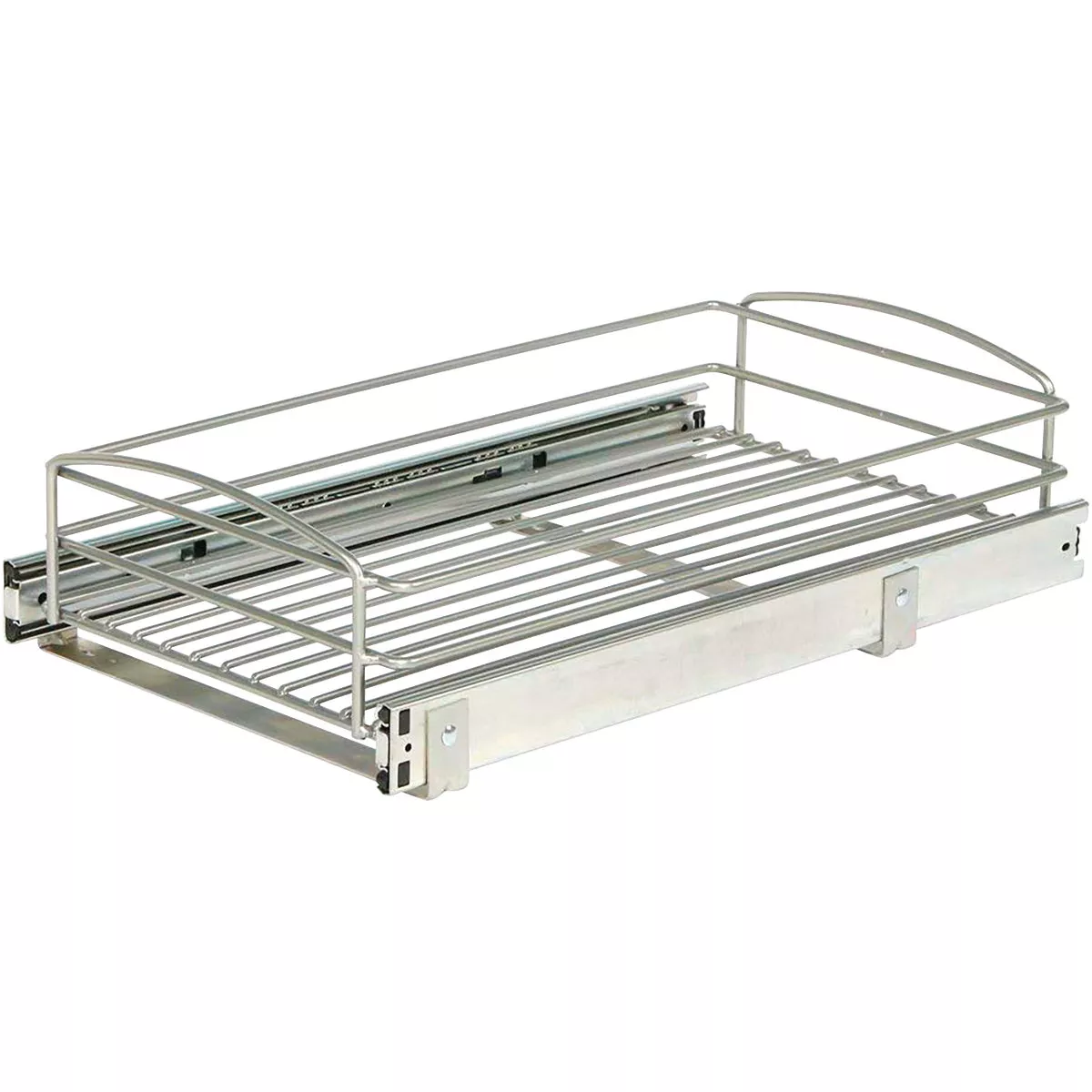 Knape & Vogt Real Solutions 11 In. Silver Multi-Use Pull-Out Basket Cabinet Organizer