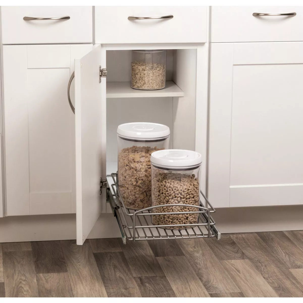 Knape & Vogt Centre De Recyclage Coulissant à Deux Poubelles - Couvercle Non Inclus | Home Depot Canada