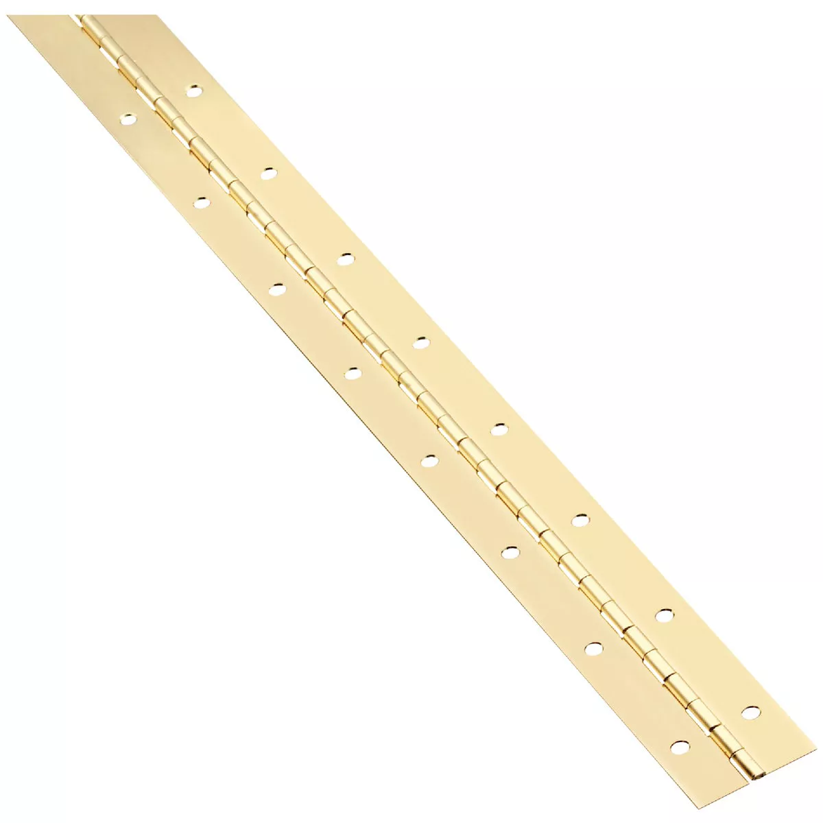 National Hardware Steel 1-1/2 In. x 48 In. Bright Brass Continuous Hinge