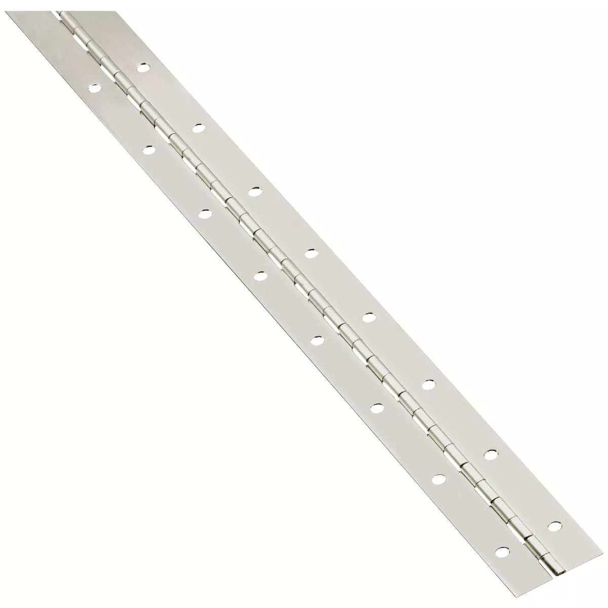 National Hardware Steel 1-1/2 In. x 30 In. Nickel Continuous Hinge