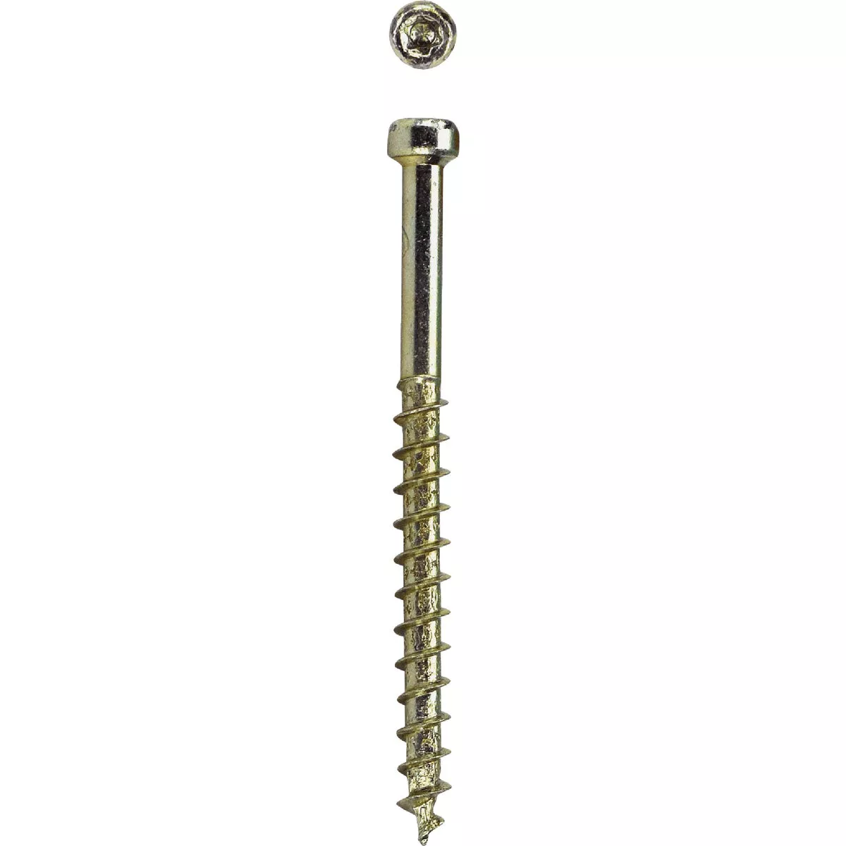 SPAX #8 x 2 In. T10 Plus Cylindrical Head HCR (Exterior Rated) Yellow Trim Screw (100 Ct.)