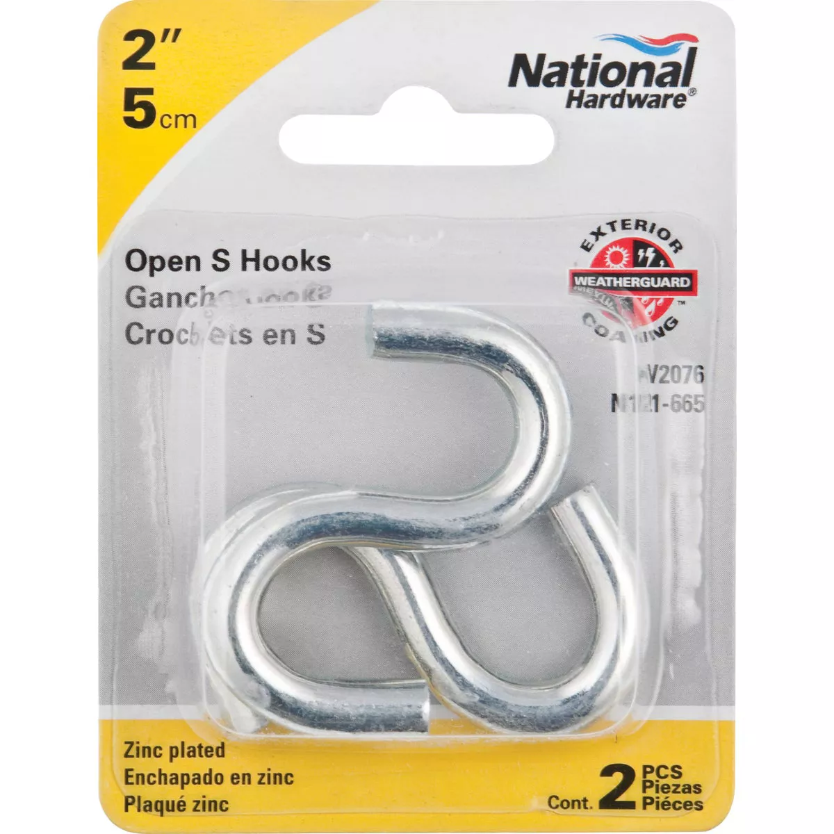 National Hardware 2 In. Zinc Heavy Open S Hook (2 Ct.) - photo 2