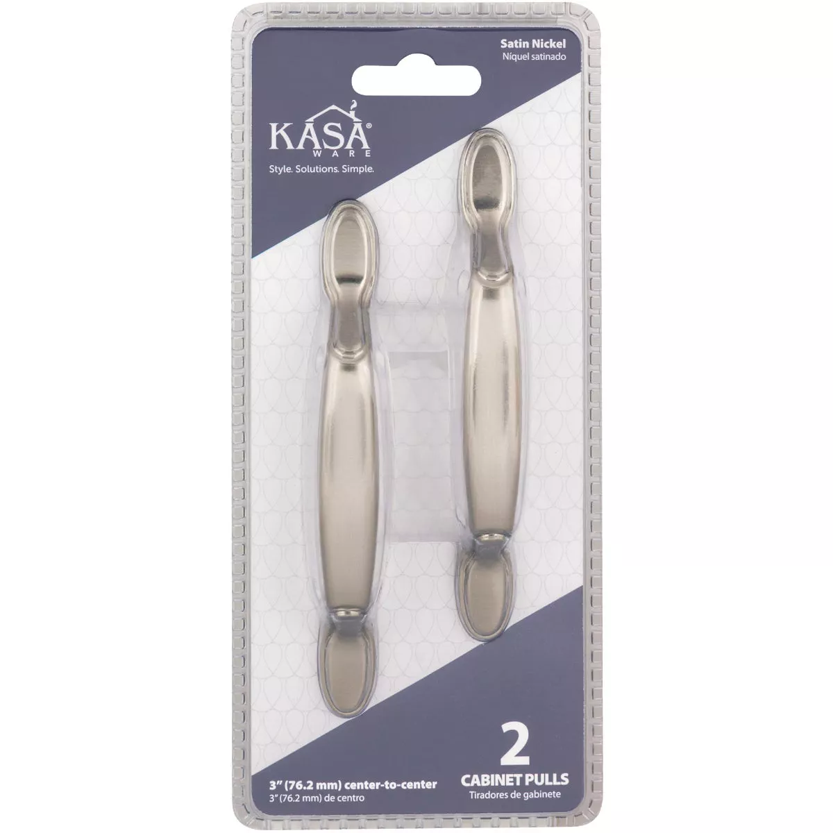 KasaWare 5 In. Satin Nickel Cabinet Pull (2-Pack) - photo 2