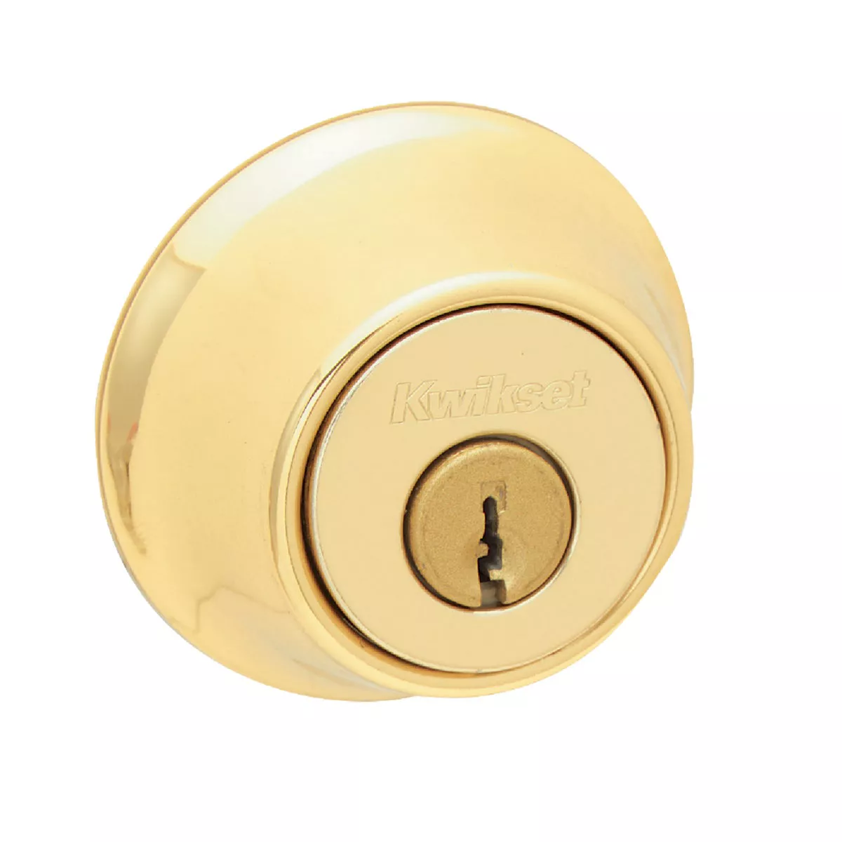 Kwikset Polished Brass Single Cylinder Deadbolt