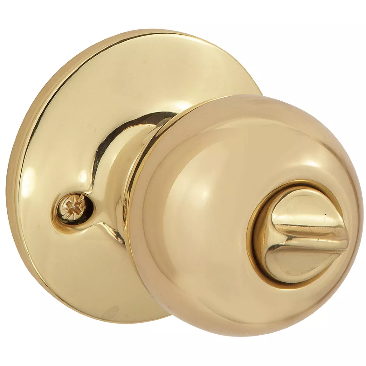 Steel Pro Polished Brass Bed & Bath Door Knob