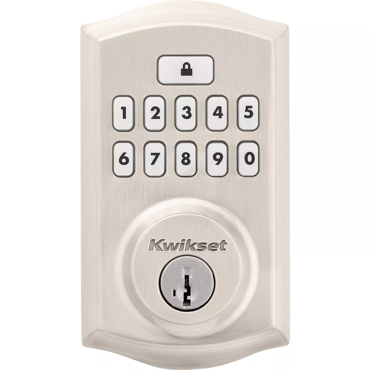 Kwikset Signature Series Traditional SmartCode Satin Nickel Electronic Deadbolt
