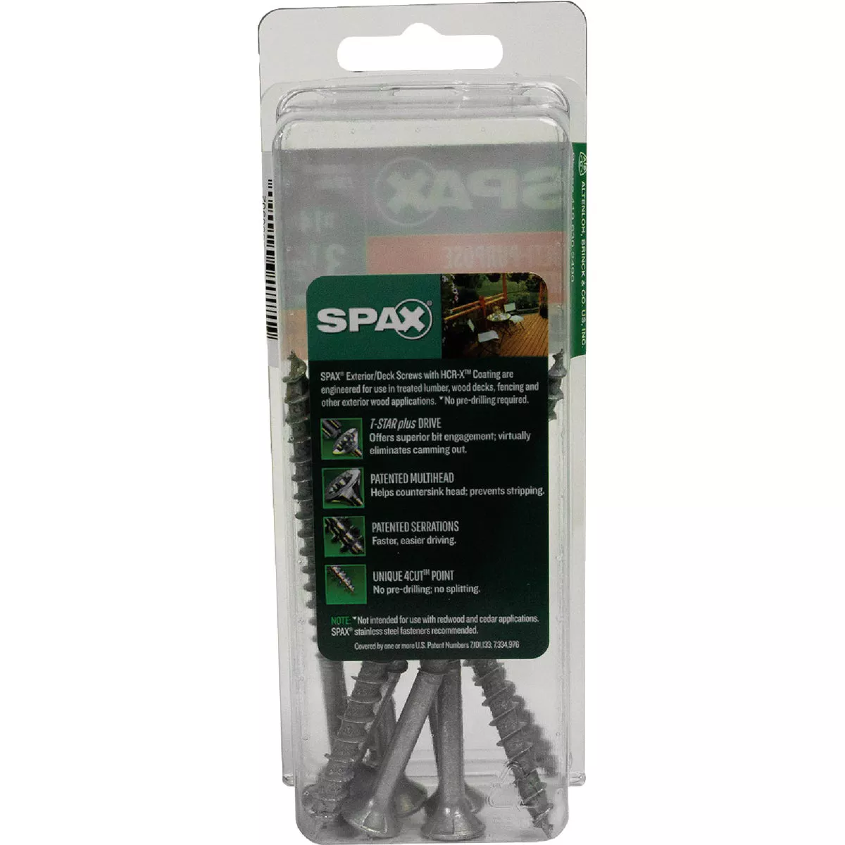 SPAX 14 x 3-1/2 In. Flat Head T-30+ HCR-X (Exterior Rated) Deck Screw (10-Count) - photo 5