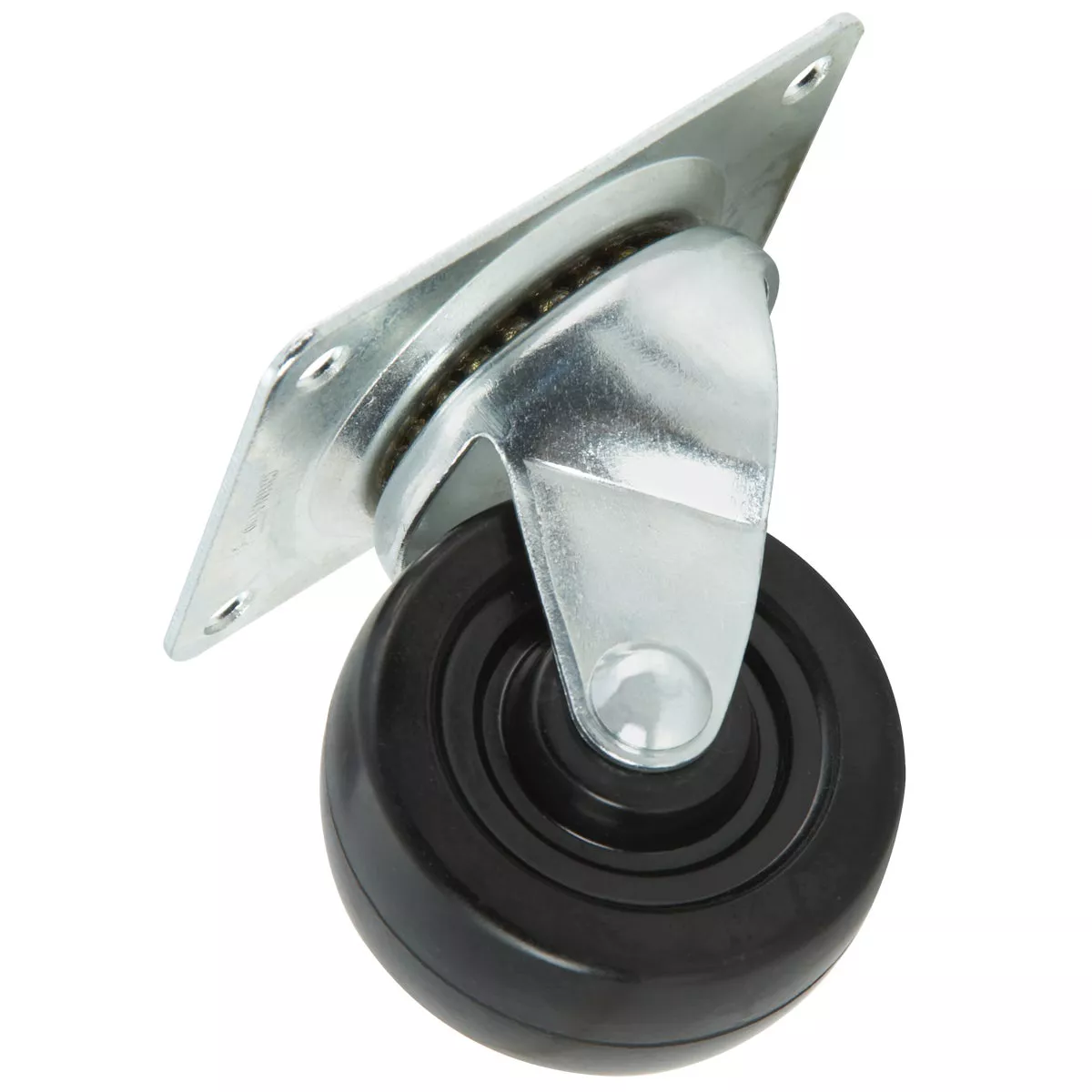 Shepherd Hardware 3 In. General-Duty Soft Rubber Swivel Plate Caster - photo 3