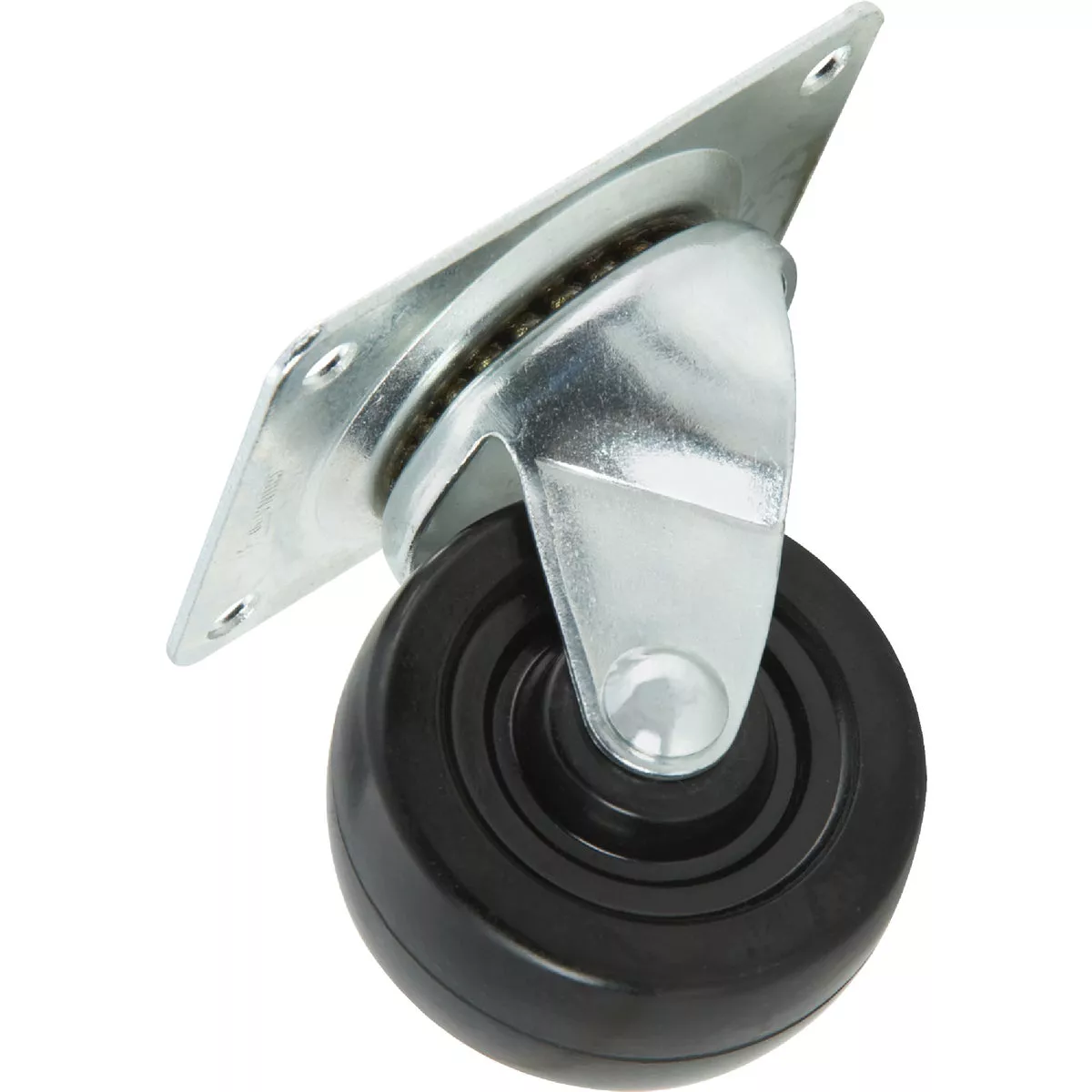 Shepherd Hardware 3 In. General-Duty Soft Rubber Swivel Plate Caster - photo 2