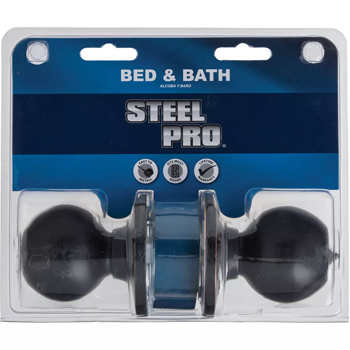 Steel Pro Oil Rubbed Bronze Bed & Bath Door Knob - photo 2