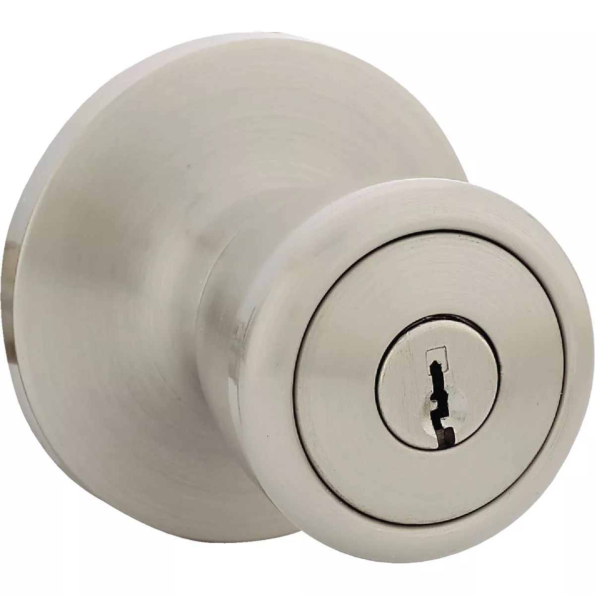 Steel Pro Brushed Nickel Entry Door Knob