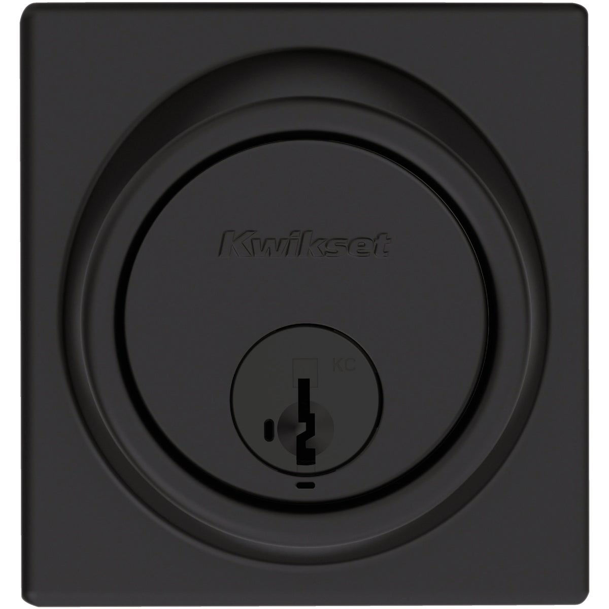Kwikset Key Control Deadbolt with SmartKey Security Matte Black