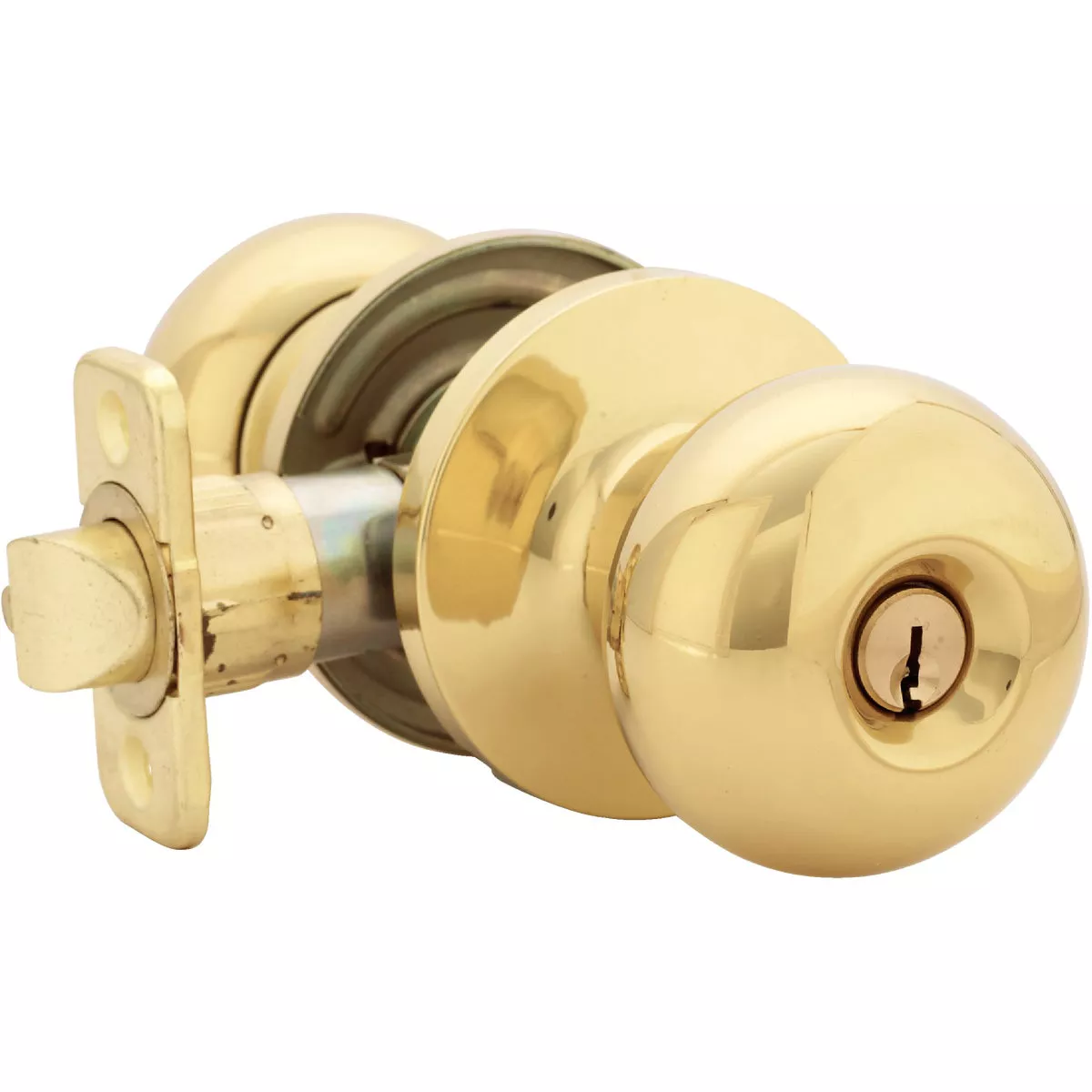 Steel Pro Polished Brass Entry Door Knob - photo 3