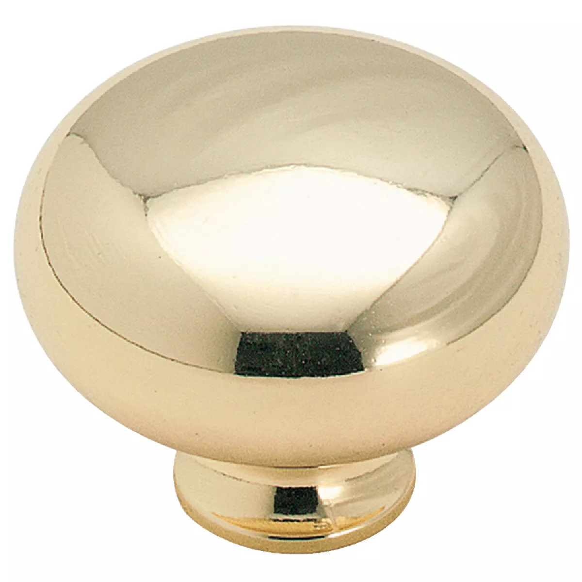 Amerock Edona 1.25 In. Dia. Round Polished Brass Cabinet Knob